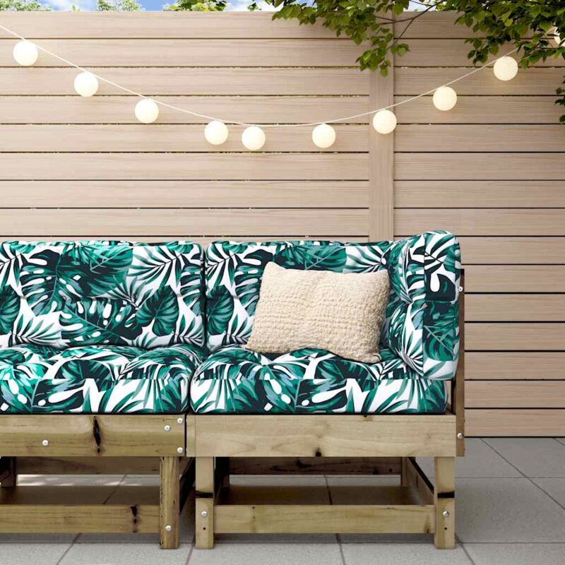 Vidaxl - Furniture Limited - Canapé d'angle avec coussins bois de pin