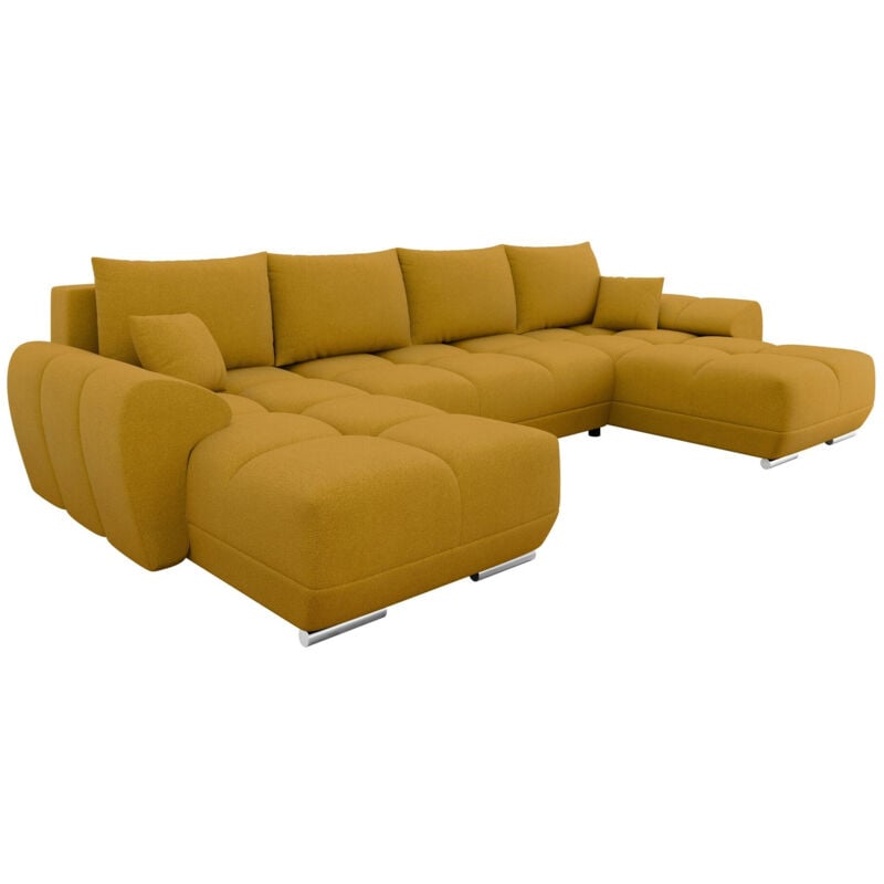 Mobilier1 - Canapé d'angle Camden 101, Velo 626, Fonction de couchage, Boîte de literie, 362x183x85cm, 0