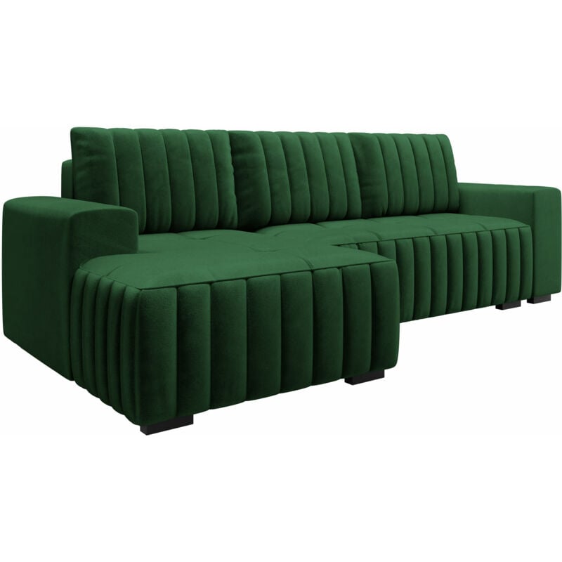 Mobilier1 - Canapé d'angle Columbus 154, Manila 35, Fonction de couchage, Boîte de literie, 240x140x85cm, 0