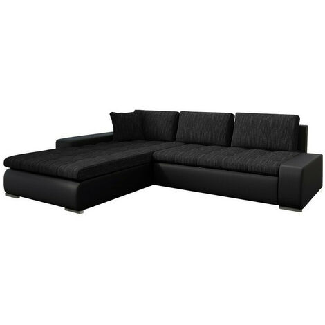 Canapé d'angle Comfivo 147, Soft 011 + Lawa 06, Fonction de couchage, Boîte de literie, 302x213x80cm, 0