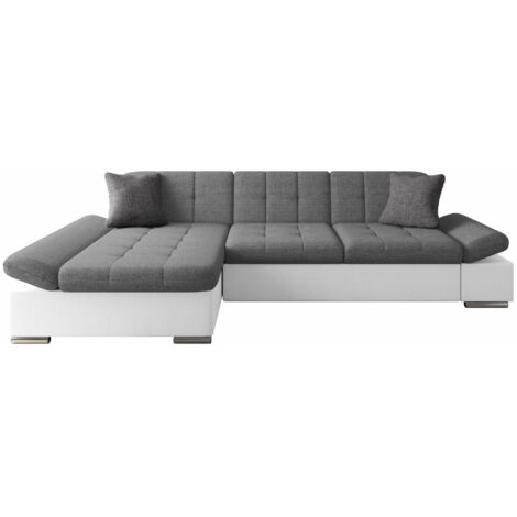Canapé d'angle Comfivo 219, Soft 017 + Lux 05 + Lux 06, 278x161x76cm, 0