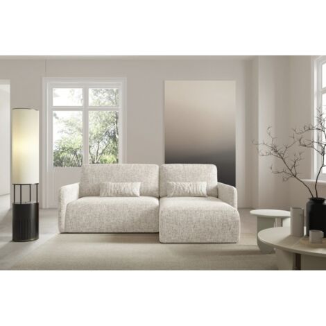 Canapé d'angle convertible IVA L Beige