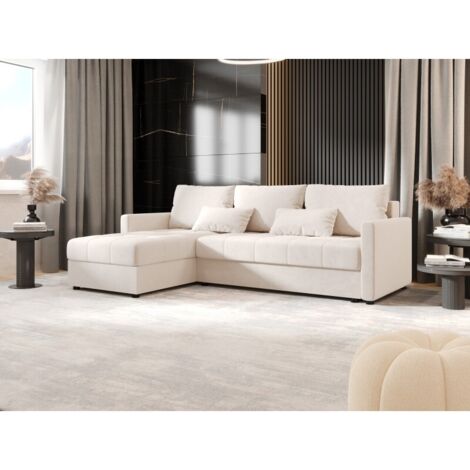 Canapé d’angle convertible MOSIA L Beige