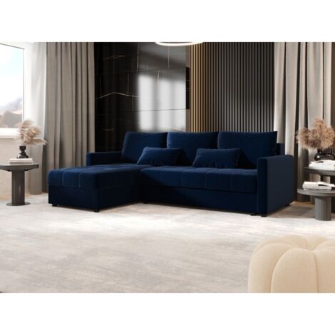 Canapé d’angle convertible MOSIA L Bleu