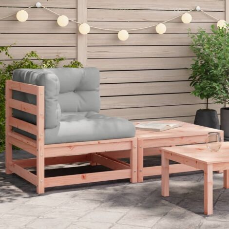 Canapé d'angle de jardin avec coussins-Salon de jardin Sofa extérieur et repose-pieds 753795