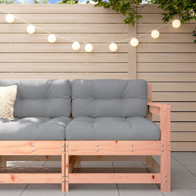 Canapé d'angle de jardin bois massif douglas Vidaxl