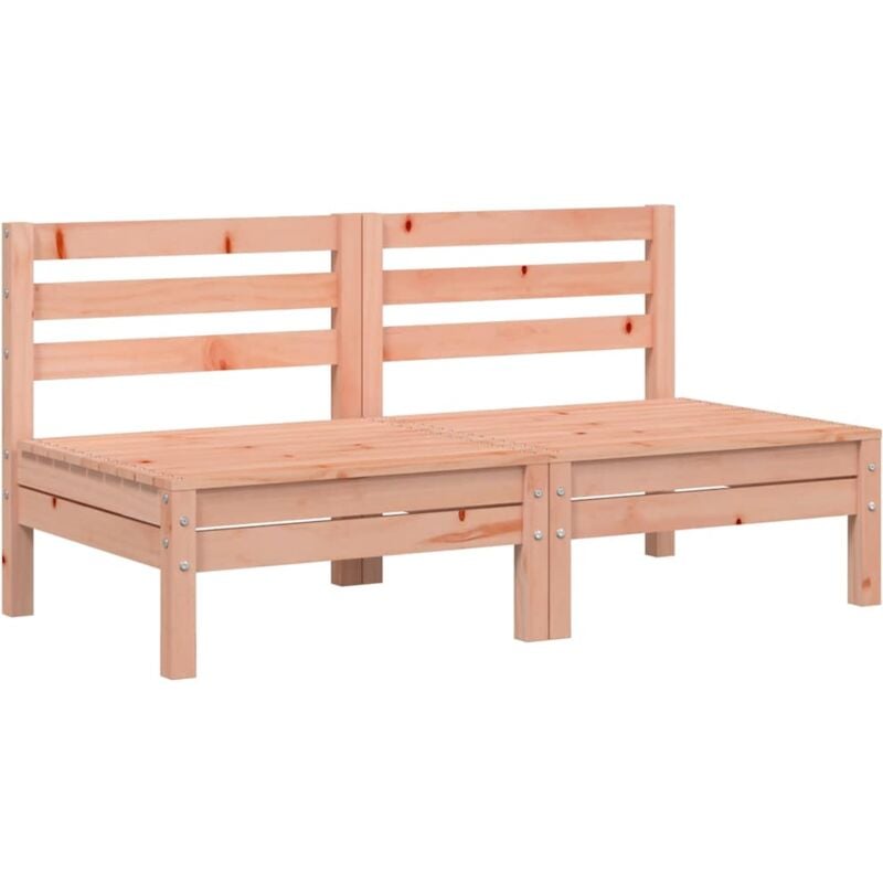 Canapés de jardin sans accoudoirs 2 pcs bois massif douglas Vidaxl