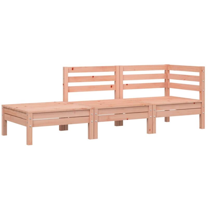 Canapé de jardin 3 places bois massif de douglas