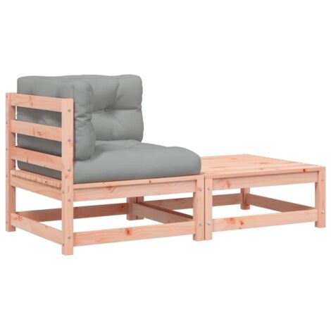 Canapé d'angle de jardin，Canapé d'extérieur，Sofa de jardin avec coussins et repose-pieds CFW267660