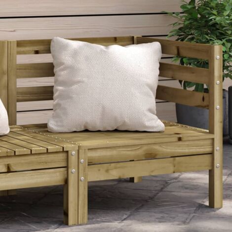Canapé d'angle de jardin，Canapé d'extérieur，Sofa de jardin bois de pin imprégné CFW84054