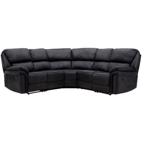 Canapé d'Angle de Relaxation "Saranda" 338cm Noir
