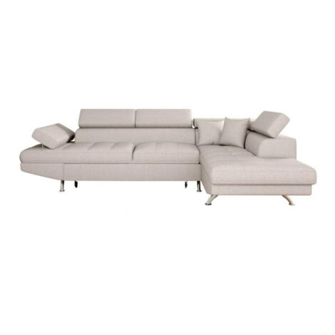 Canapé d'Angle Droit Convertible "Tyma" 271cm Beige