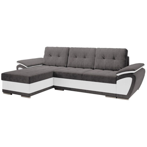 Canapé-lit Convertible 2 Places En Tissu Noir - Design Rétro, Pieds En Bois Hévéa, Mécanisme Clic-clac, 155x85x82 Cm - 3