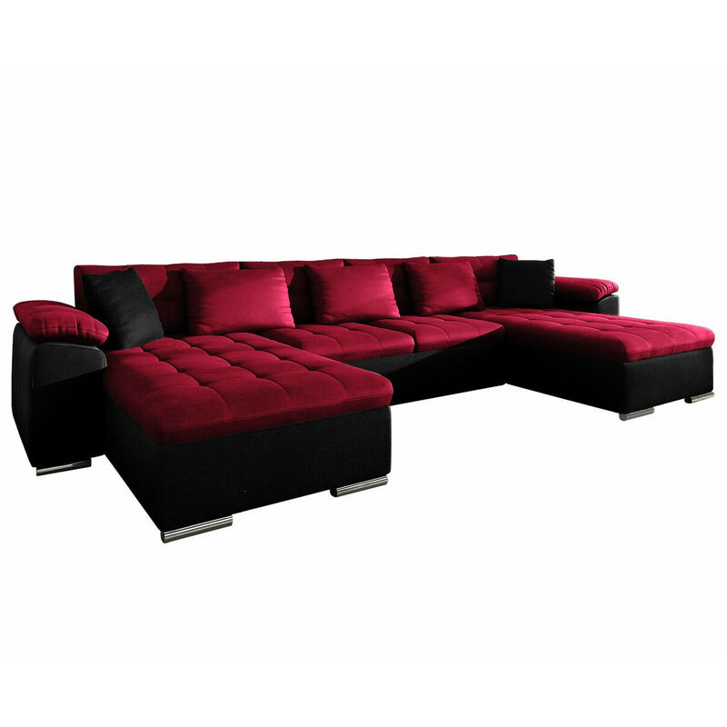 Mobilier1 - Canapé d'angle Comfivo 111, Kronos 07 + Kronos 02 + Kronos 07, Fonction de couchage, 375x155x76cm, 0