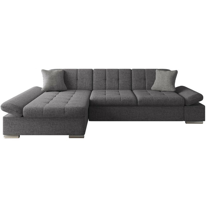 Mobilier1 - Canapé d'angle Comfivo 151, Lux 06 + Lux 05, Fonction de couchage, Boîte de literie, 278x161x76cm, 0