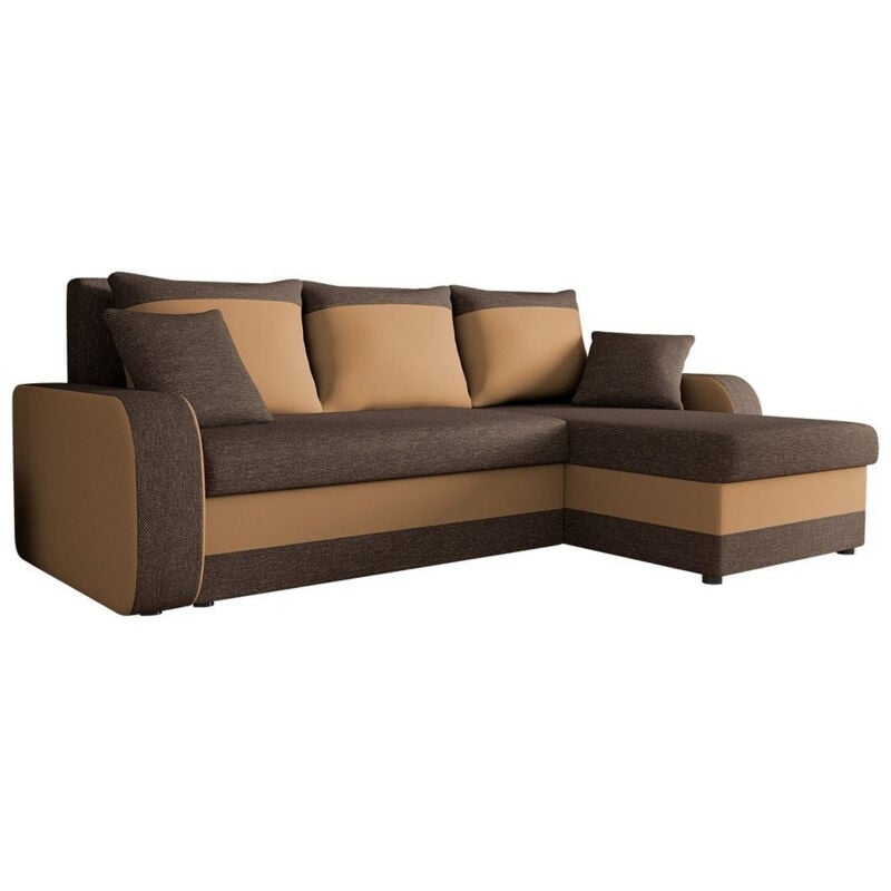 Mobilier1 - Canapé d'angle Comfivo 135, Boss 06 + Doux 003, Fonction de couchage, Boîte de literie, 238x147x80cm, 0