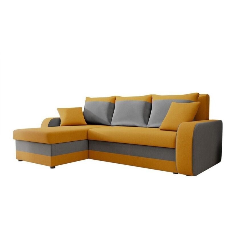 Mobilier1 - Canapé d'angle Comfivo 135, Manila 32 + Manila 16, Fonction de couchage, Boîte de literie, 238x147x80cm, 0