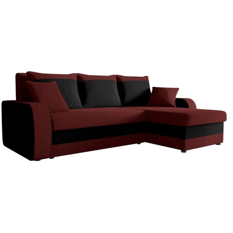 Mobilier1 - Canapé d'angle Comfivo 203, Mikrofaza 0045 + Mikrofaza 0015, Fonction de couchage, Boîte de literie, 238x147x80cm, 0