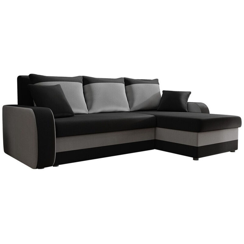 Mobilier1 - Canapé d'angle Comfivo 135, Manila 18 + Manila 16, Fonction de couchage, Boîte de literie, 238x147x80cm, 0