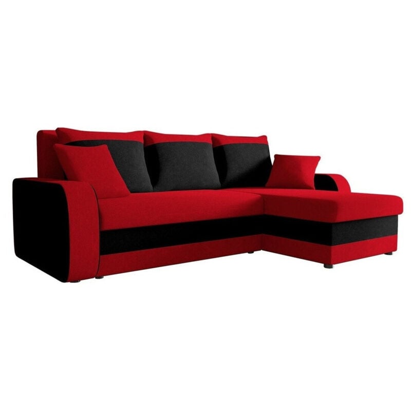 Mobilier1 - Canapé d'angle Comfivo 135, Mikrofaza 22 + Mikrofaza 15, Fonction de couchage, Boîte de literie, 238x147x80cm, 0