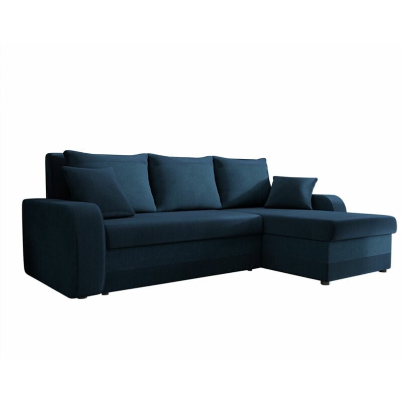 Mobilier1 - Canapé d'angle Comfivo 135, Kronos 09 + Uttario Velvet 2967, Fonction de couchage, Boîte de literie, 238x147x80cm, 0
