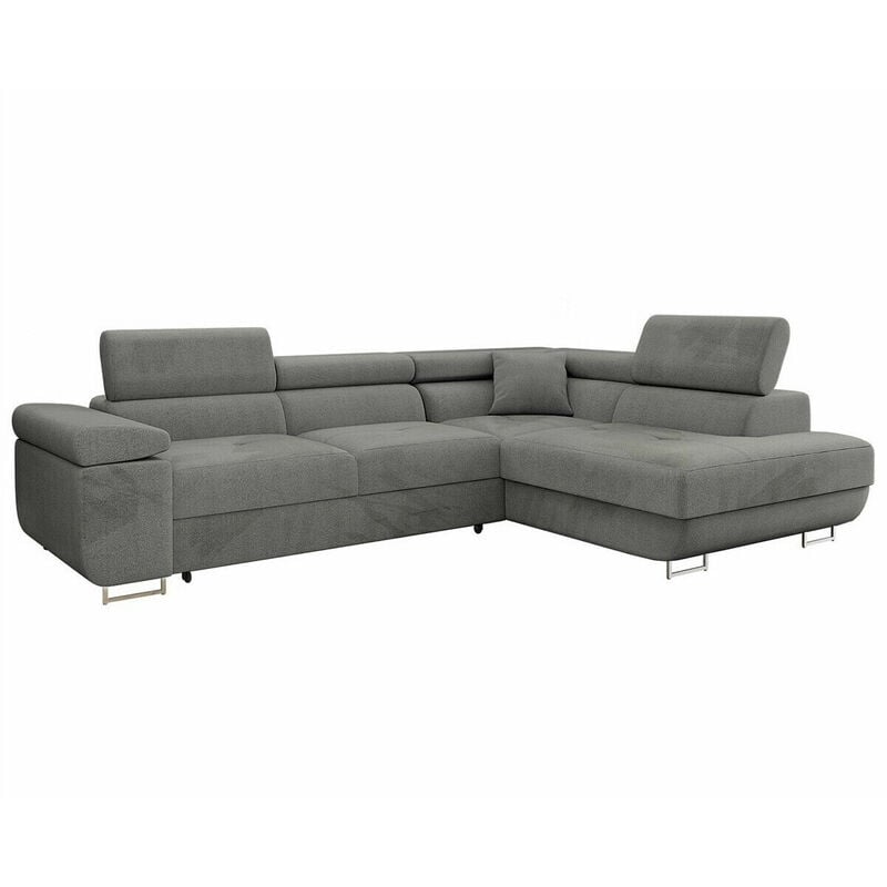 Mobilier1 - Canapé d'angle Comfivo Eliferu 100, Manila 16, Fonction de couchage, Boîte de literie, 274x203x70cm, 0