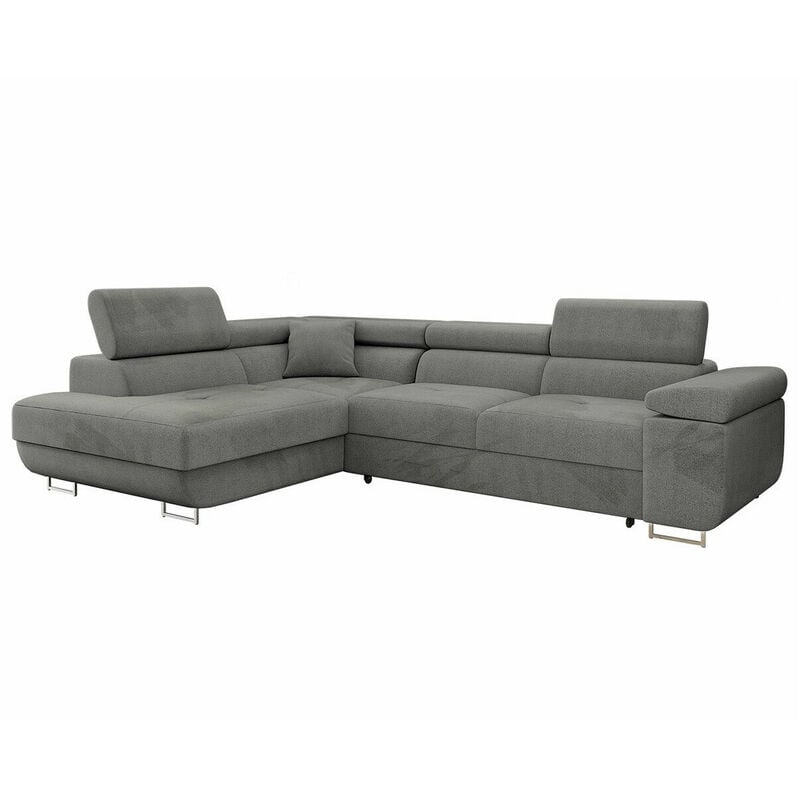 Mobilier1 - Canapé d'angle Comfivo Eliferu 100, Manila 16, Fonction de couchage, Boîte de literie, 274x203x70cm, 0