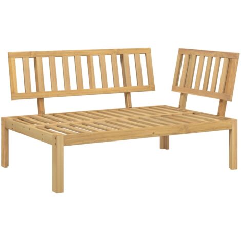 Canapé d'angle palette de jardin Divan de jardin bois massif d'acacia