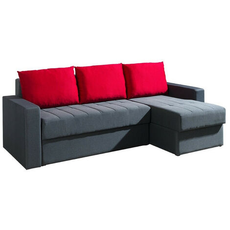 Canapé d'angle Providence 103, Bahama 32 + Bahama 25, Fonction de couchage, Boîte de literie, 233x140x77cm, 0