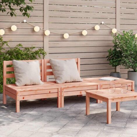 Canapé de jardin 3 places-Salon de jardin Sofa extérieur bois massif de douglas 531059