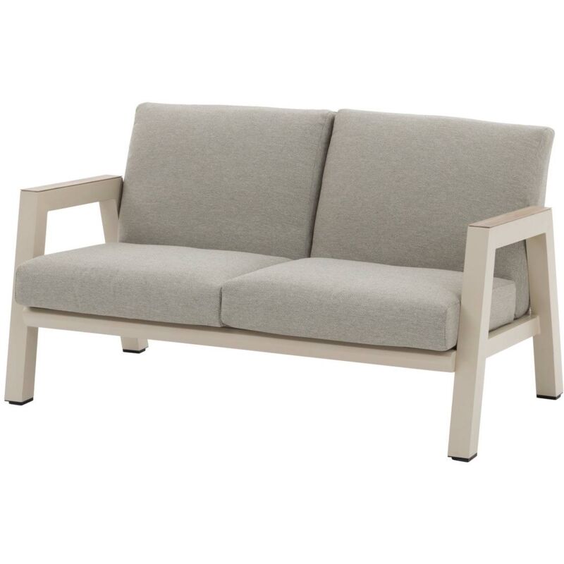 Hesperide - Canapé de jardin Axiome argile 2 places en aluminium et polyester - Hespéride