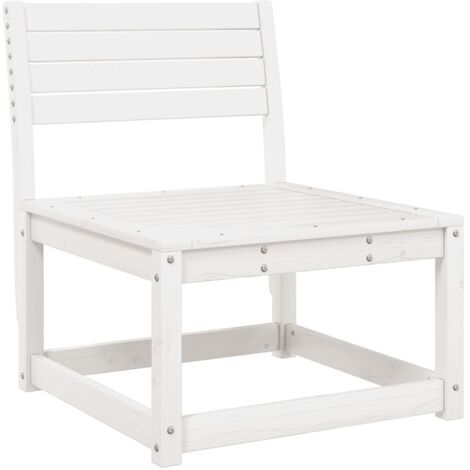 Canapé de jardin blanc bois de pin massif