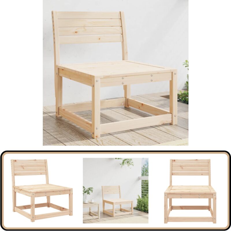 Canapé de jardin bois de pin massif - Canapé De Jardin - Mobilier De Jardin - Canapé Extérieur - Meubles De Jardin - Chaise Longue