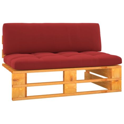 Canapé de jardin central palette - Salon de jardin - Banc de jardin - Marron miel Bois pin imprégné Chic-524154