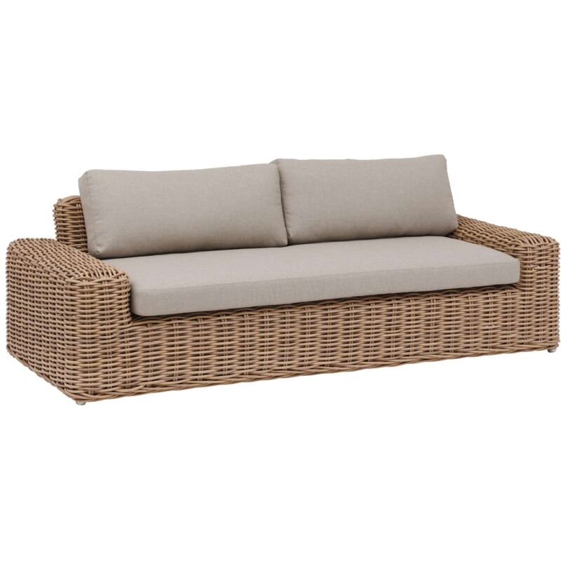 Canapé de jardin en résine tressée Savinia