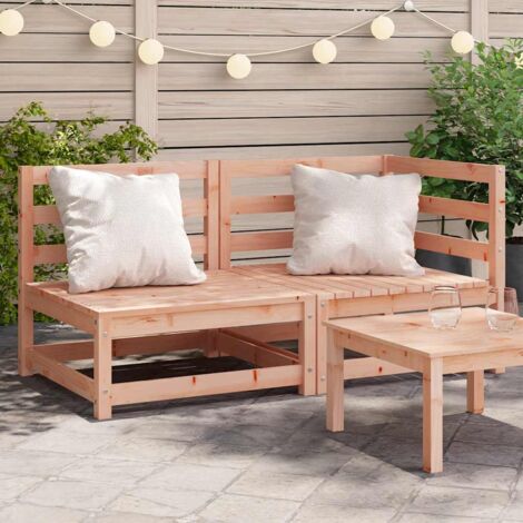 Canapé de jardin-Sofa d'extérieur 2 places bois massif de douglas