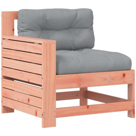 Canapé de jardin,Canapé d'extérieur,Sofa de jardin accoudoir avec coussin bois massif douglas CFW916921