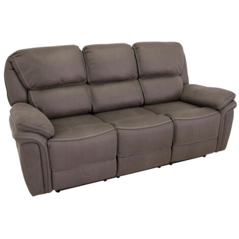 Canapé de Relaxation 3 Places "Saranda" 206cm Gris