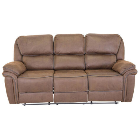 Canapé de Relaxation 3 Places "Saranda" 206cm Marron