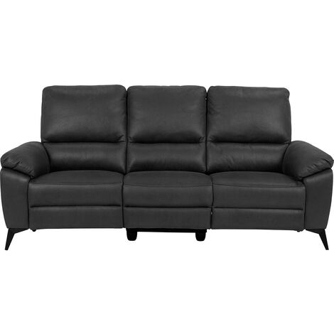 Canapé de relaxation électrique 3 places 215x99x103 cm gris foncé
