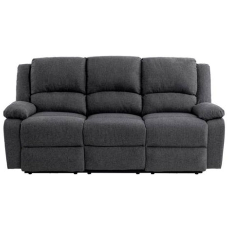 Canapé de Relaxation Électrique "Ota" 193cm Gris Foncé