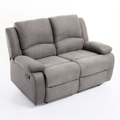 Canapé de Relaxation Microfibre "Polo" 143cm Gris