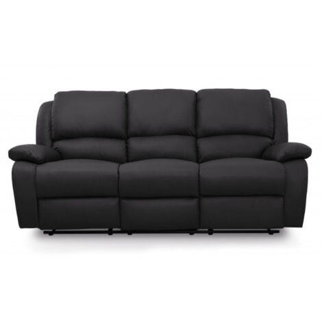 Canapé de Relaxation Microfibre "Polo" 193cm Noir