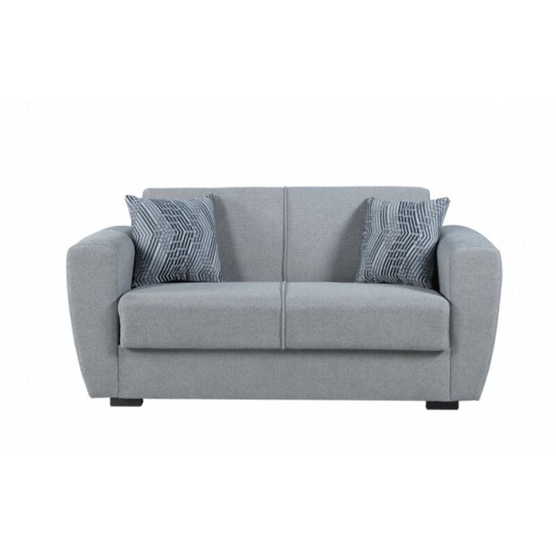 Canapé deux places en tissu gris clair - Sarzana