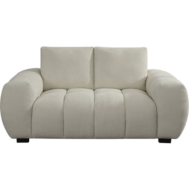 Habitat Et Jardin - Canapé en tissu chenille 'Cambon' - 2 places - Beige