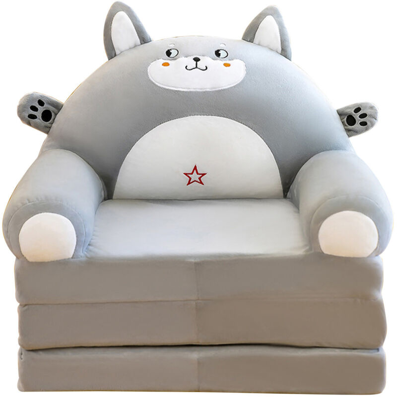 Canapé enfant, canapé convertible 2 en 1 pour enfants en fauteuil inclinable et lit d'appoint