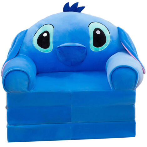 Canapé Enfant Pliable Doux et Mignon avec Accoudoirs - Fauteuil Bébé Cartoon Lits Plumes pour Chambre Fille Garçon