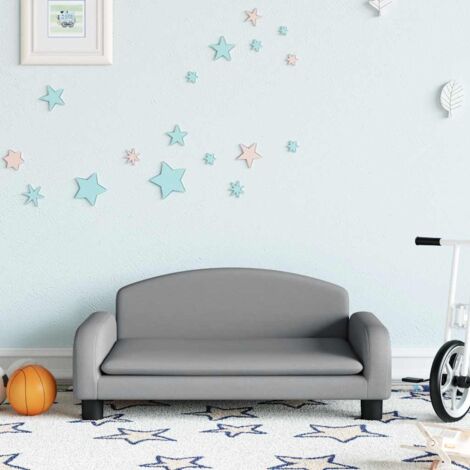 Canapé/Fauteuil Enfants Relax Salon,Sofa pour enfants gris clair 70x45x30 cm tissu -Q1175