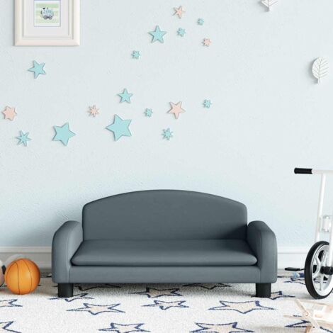 Canapé/Fauteuil Enfants Relax Salon,Sofa pour enfants gris foncé 70x45x30 cm tissu -Q4417