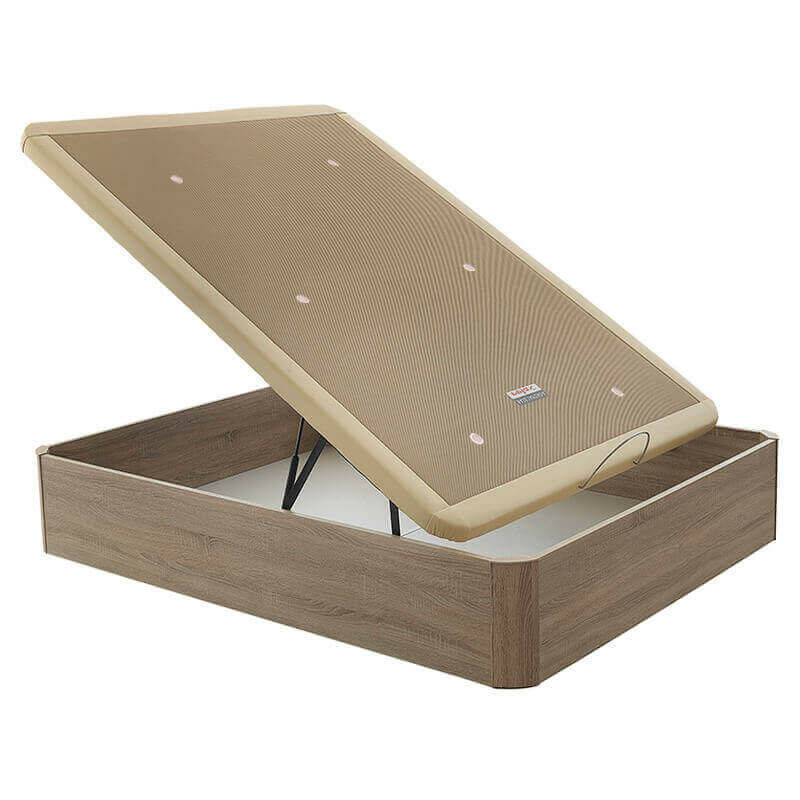 

Arcón abatible Evoque gran capacidad altura 38 cm | 90x190cm - Natural - Relax